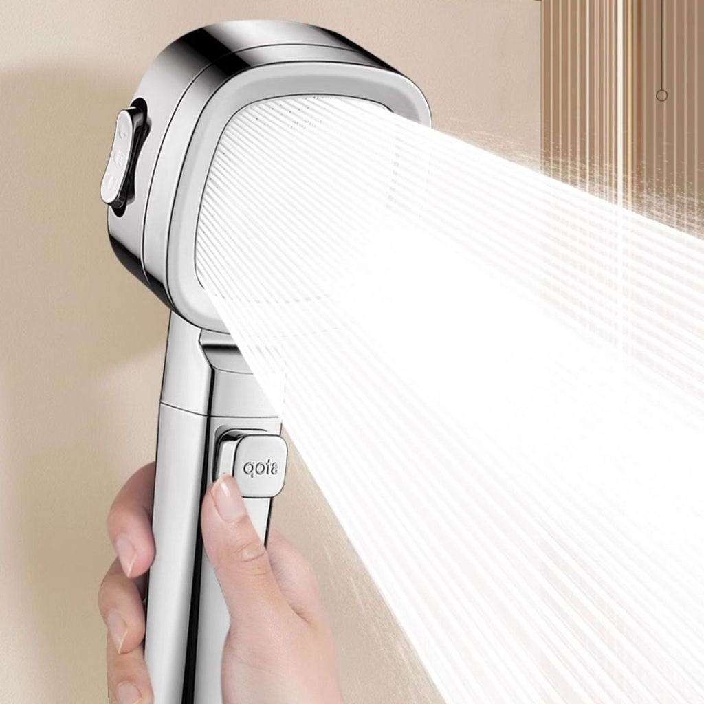 New Powerful Turbo Shower Head Ultra-strong Pressure Shower Faucet One-click Water Stop Shower Spray